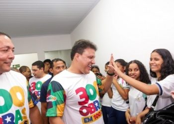 “Não existe educação sem esporte”, afirma governador em exercício durante entrega de obras dos 100 dias de governo
