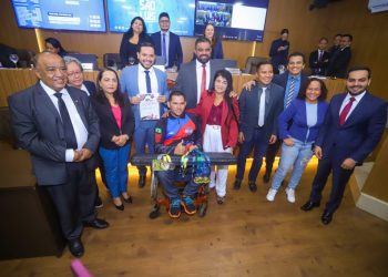 Vereadores de São Luís recebem visita do paratleta Jeremias Sobrinho