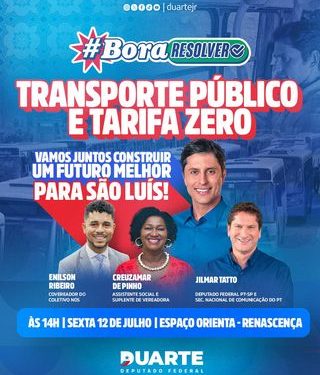 Duarte debate Transporte Público e Tarifa Zero em mais uma edição do projeto “Bora Resolver”