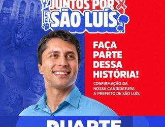 Duarte oficializa candidatura em grande evento no Castelinho com apoio de 12 partidos “Juntos por São Luís”