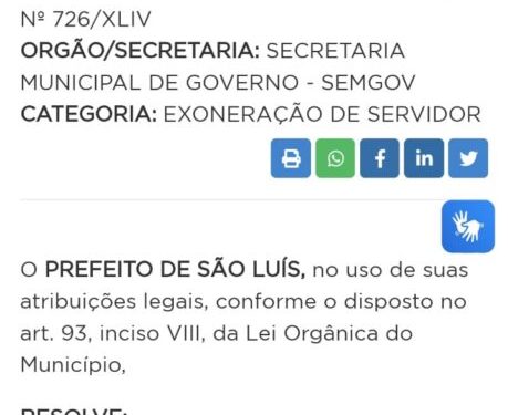 Eduardo Braide exonera chefe de gabinete da SEMMAM em ato de retaliação política