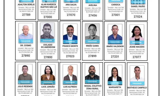DC registra 32 candidaturas para a Câmara de Vereadores de São Luís: Apenas uma vaga deve ser conquistada