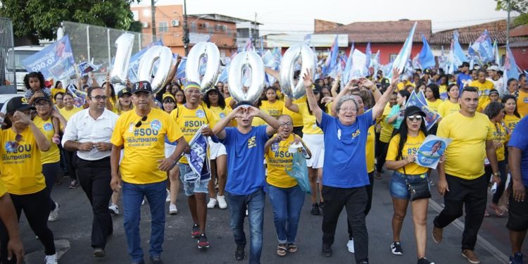 Dr. Gutemberg finaliza campanha à reeleição arrastando uma multidão pelo Santa Cruz e Radional e deve ser um dos mais votados