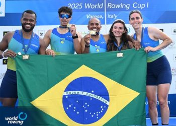 Brasil brilha na Copa do Mundo de Remo Paralímpico e conquista dois ouros e um bronze na Itália