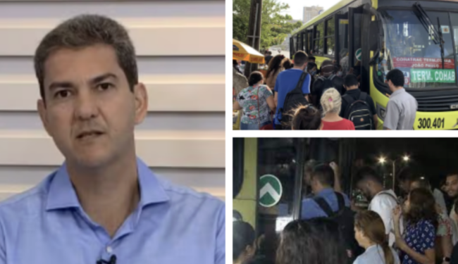 Sistema de ônibus entra em colapso e capital pode amanhecer sem transporte coletivo