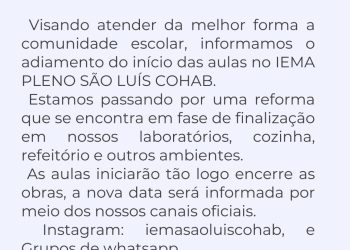 Sem data para começar, IEMA Cohab enfrenta críticas por atraso no ano letivo