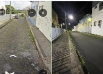 Rua histórica de São Luís ganha asfalto e provoca debate sobre preservação do Centro Histórico