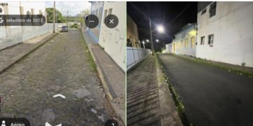 Rua histórica de São Luís ganha asfalto e provoca debate sobre preservação do Centro Histórico